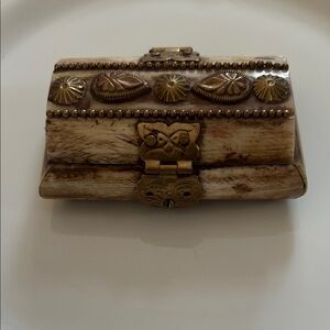 Vintage Camel Bone Trinket Box